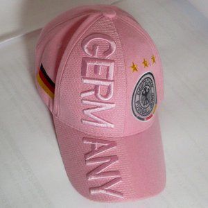 Germany Deutschland Country Letters Flag Pink Hat Cap 3D embroidered One Size